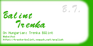balint trenka business card